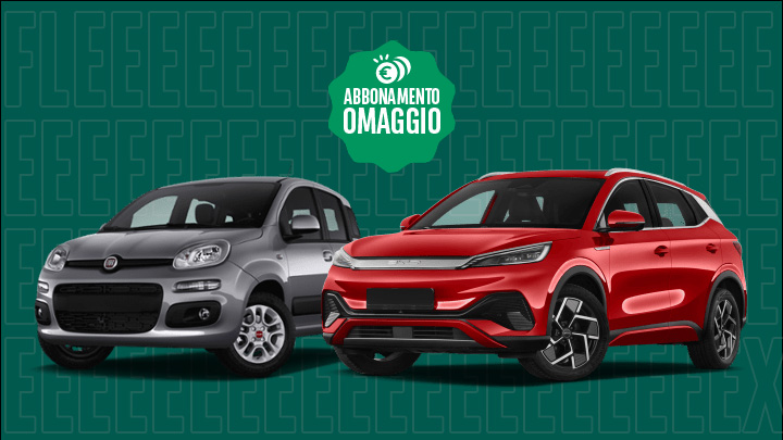 Due macchine  Fiat Panda e Volkswagen T-Cross