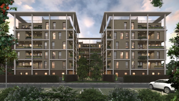 Appartamenti del complesso Cortenova a Milano