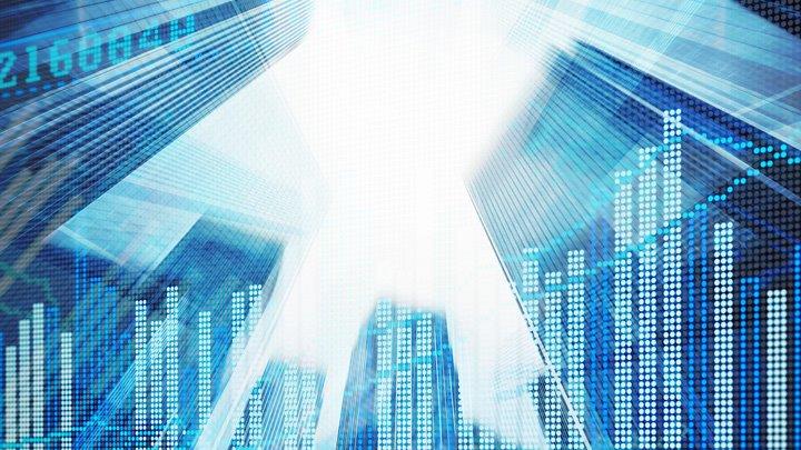 Grafici digitali indicano sul sito BNL BNP Paribas la sezione sui servizi di Financial Advisory e finanza straordinaria.